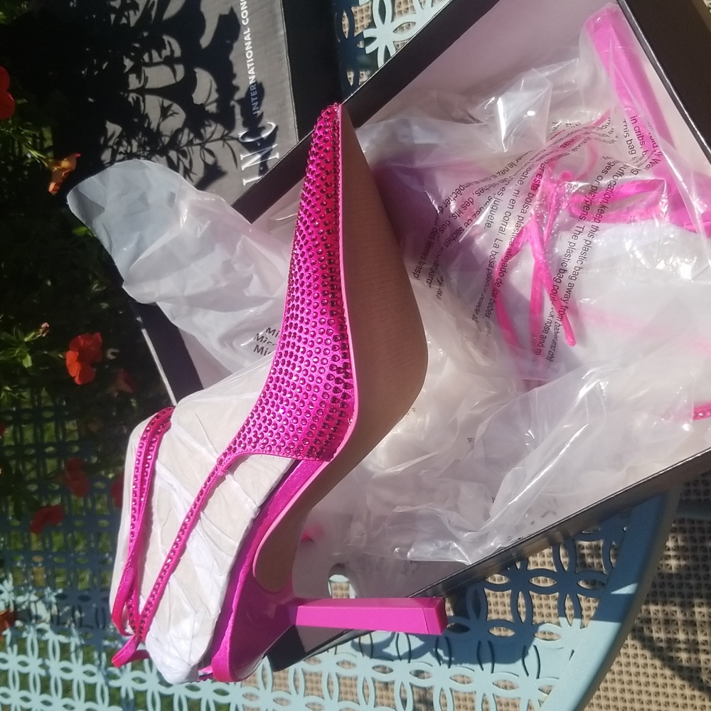 INC International Concepts Pink Studded Heels